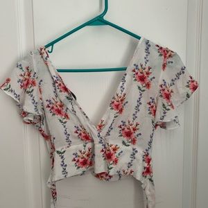 Floral crop top